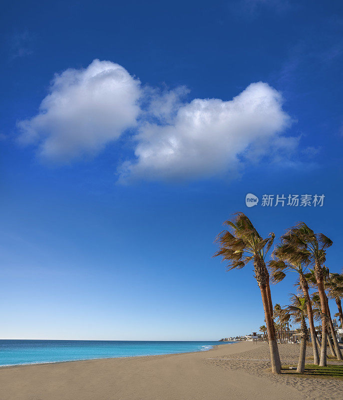 玛贝拉(Marbella)附近的米哈斯科斯塔(Playa La Cala de Mijas Costa)